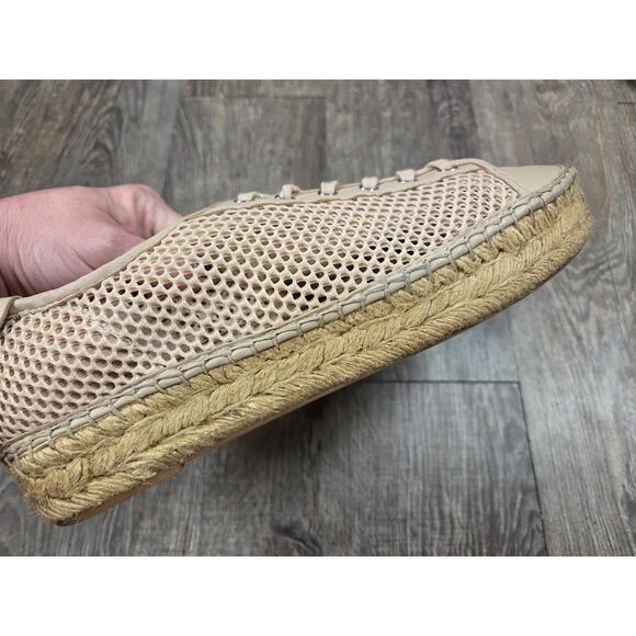 Marc Fisher LTD Macey Perforated Sneaker Beige Tan Shoes Size 10 - Picture 7 of 10